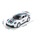 🏎️ Miniatura Porsche 911 GT3 RS 1:32 – Carro Esportivo de Liga Metálica com Som e Luz | Modelo Colecionável | Presente Infantil e Adulto