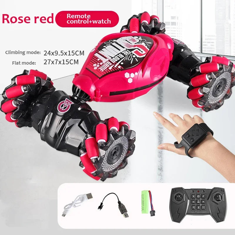 Carro de Drift RC 4WD - Controle por Gestos e Luzes LED!