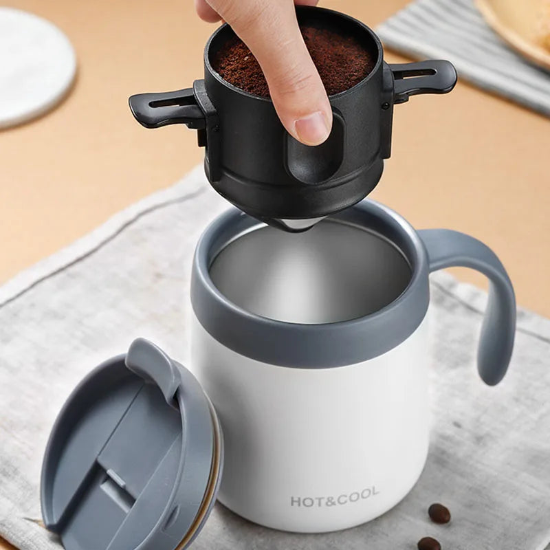 Filtro de Café Portátil em Aço Inoxidável 304 – Reutilizável e Sustentável