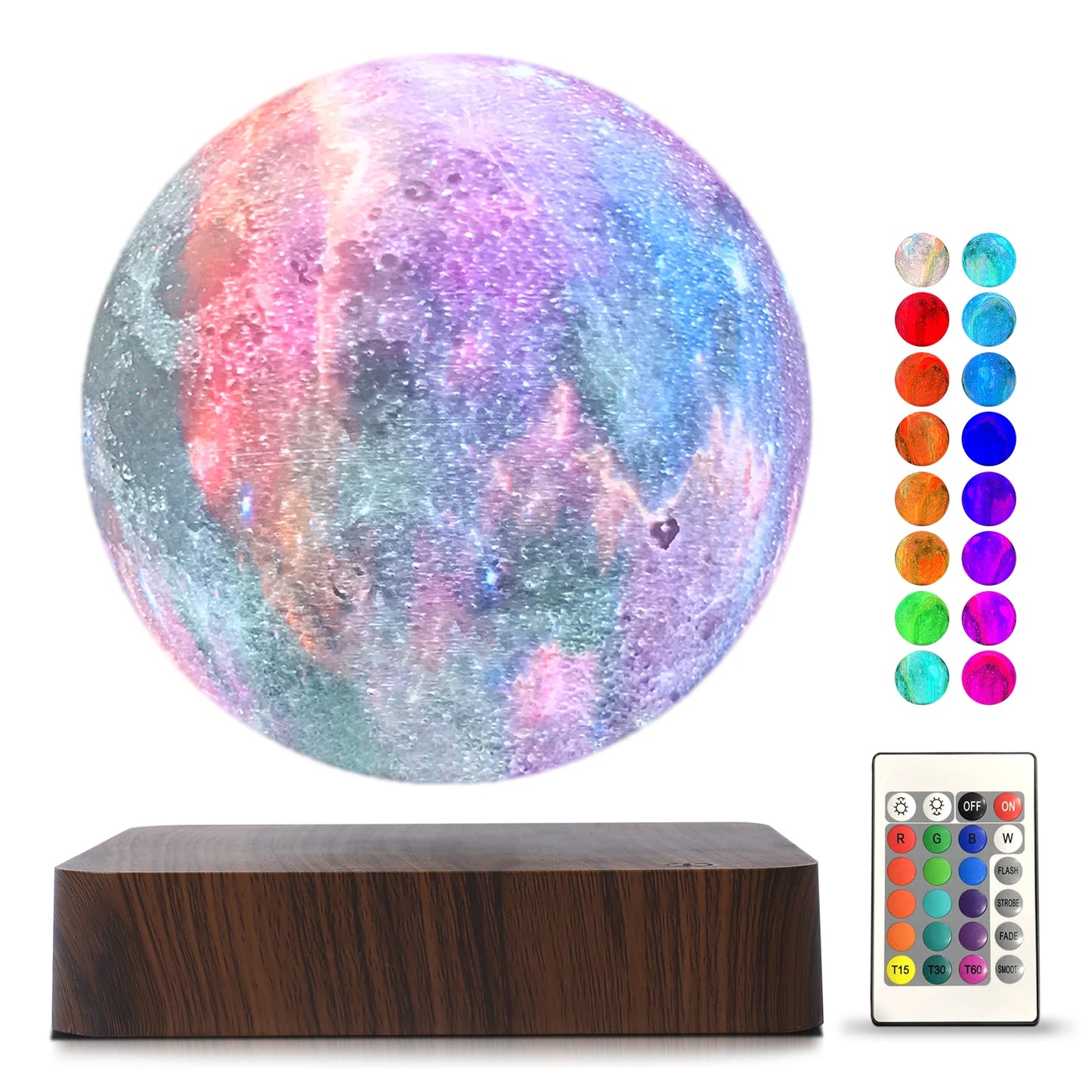 16-Color Floating Light Maglev Light – Iluminação Moderna com Tecnologia de Suspensão Magnética