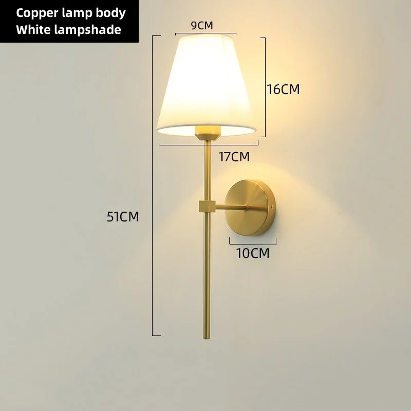 Luminária de Parede LED Americana E27 - Estilo Retrô para Quarto, Corredor e Banheiro