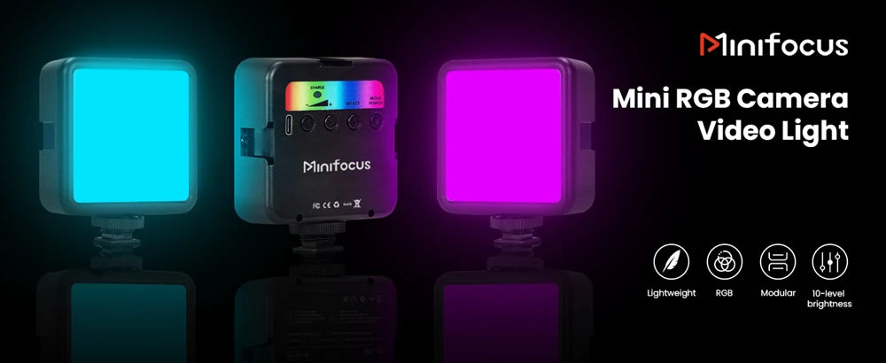 Mini RGB Video Light - Iluminação Profissional Compacta