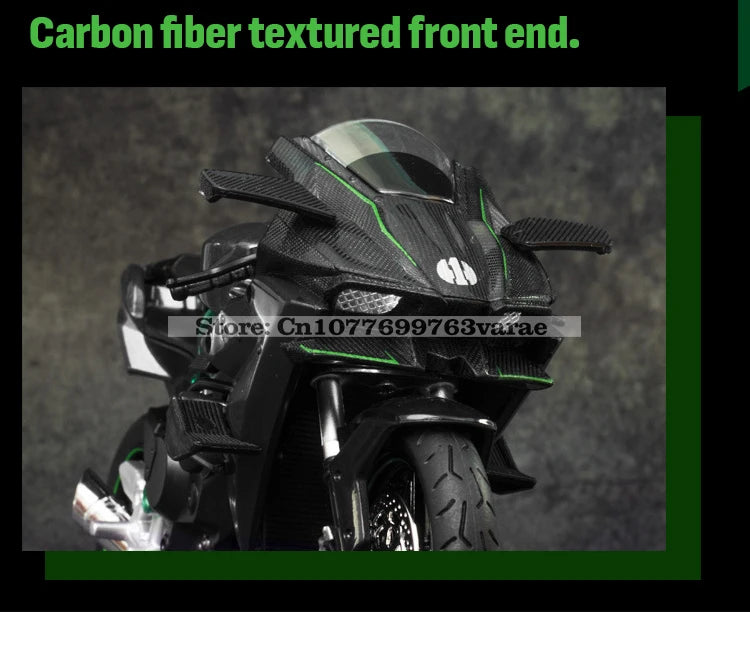 🏍️ Miniaturas de Motos Kawasaki Ninja H2R, Suzuki GSX-R1000 e Yamaha YZF-R1 1:18 MSZ – Modelos Estáticos Colecionáveis (Diecast)