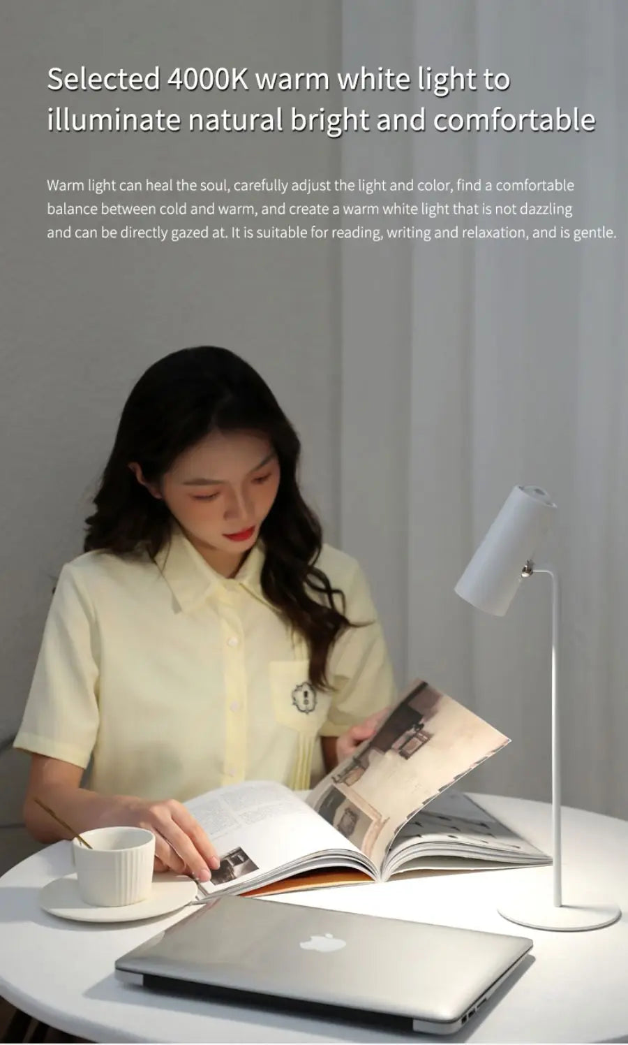 Luminária de Mesa LED – Iluminação Inteligente para Seus Estudos!