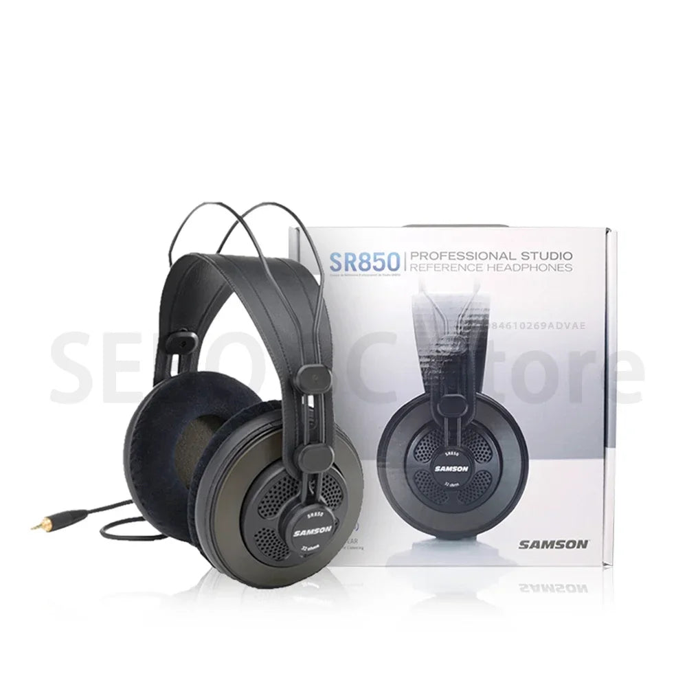 SAMSON SR850 Headphones – Fones de Ouvido Semi-Fechados Profissionais para Gravações