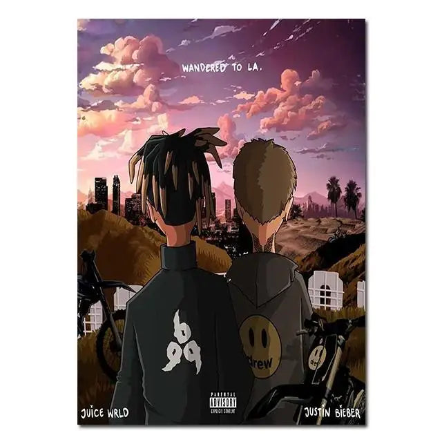 Pôster de Arte do Álbum "Goodbye & Good Riddance" de Juice WRLD em Canvas