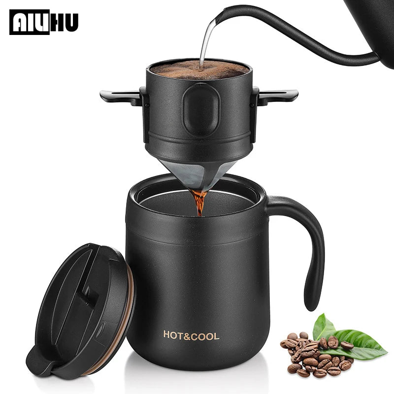 Filtro de Café Portátil em Aço Inoxidável 304 – Reutilizável e Sustentável