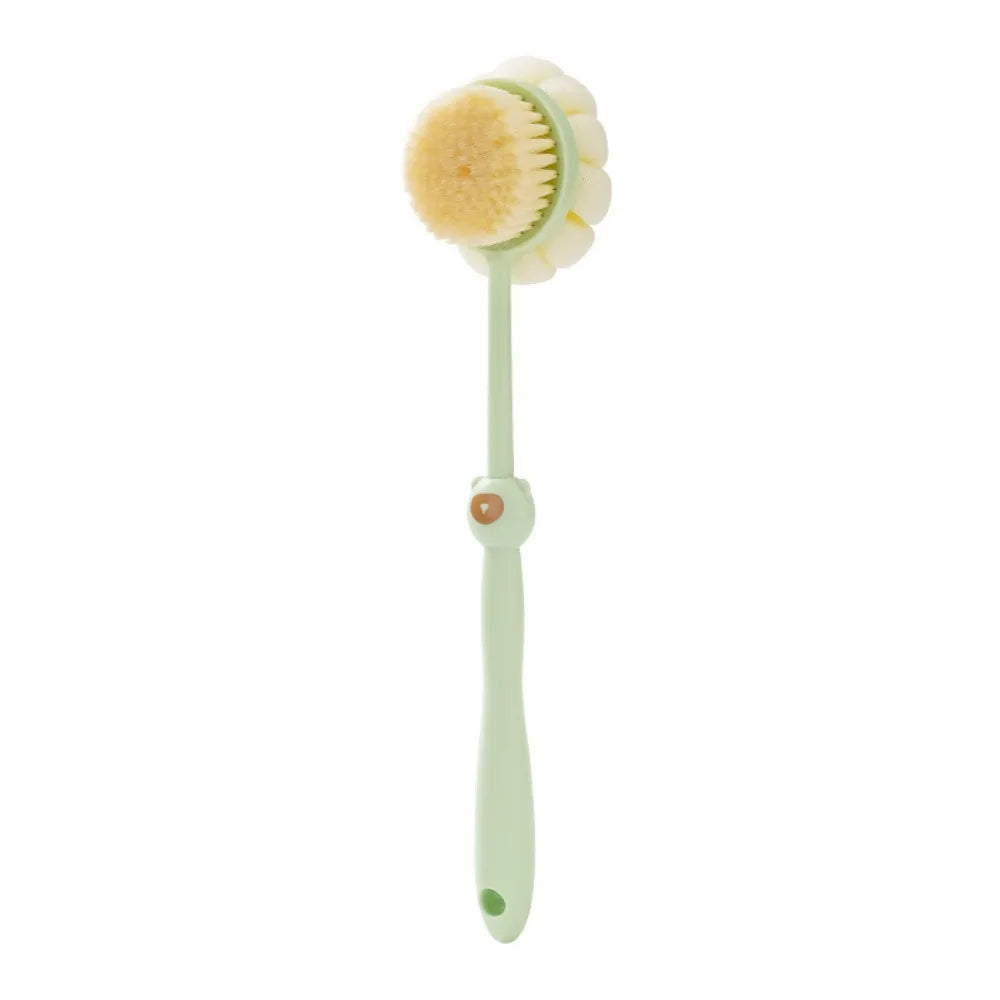 Escova de Corpo de Silicone com Cabo Longo – Seu Banho de Relaxamento e Exfoliação Perfeita!