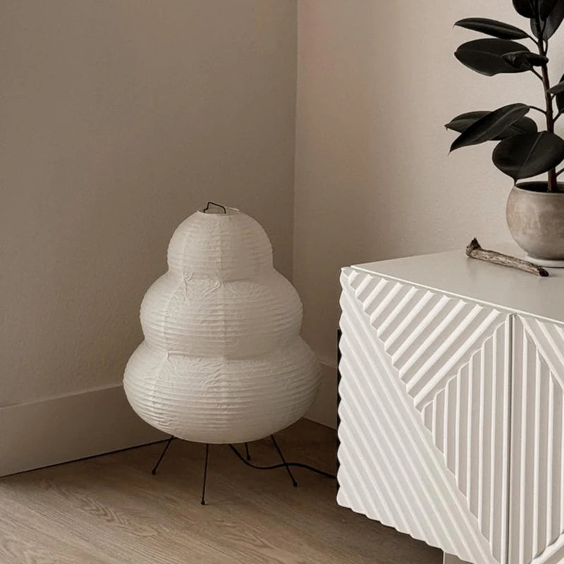 Lâmpada de Mesa LED Estilo Japonês – Elegância e Tradição com Toque Moderno!