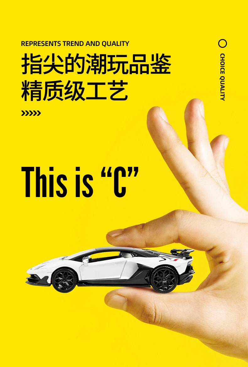 🏎️ Miniatura MSZ 1:36~1:47 Lamborghini Aventador SVJ 63, BMW X5 M, M6 GT3 e Volkswagen – Carros Colecionáveis em Liga Metálica com Caixa Acrílica