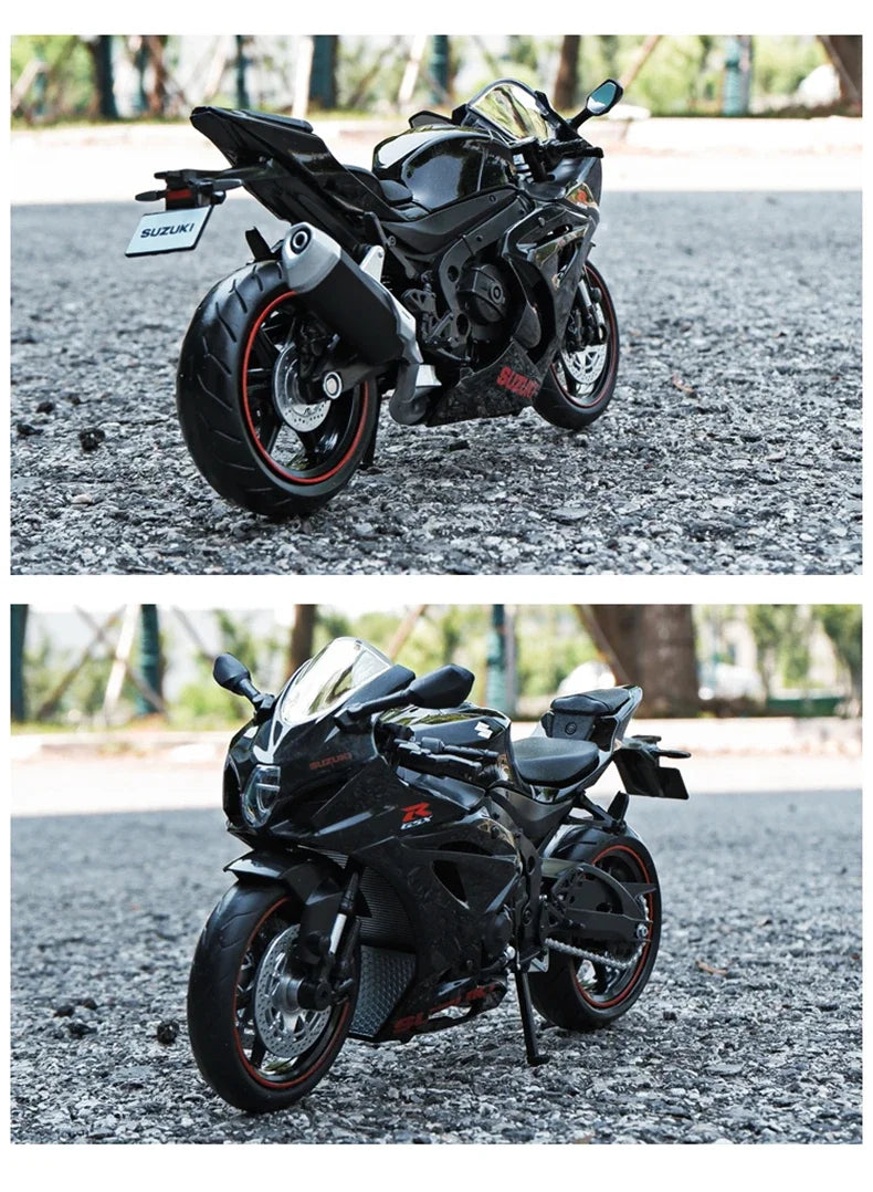 1:12 Suzuki GSX-R1000R Aprilia RSV4 Alloy Racing Motorcycle Model Diecast Street Cross-Country Motorcycle Model High Simulation