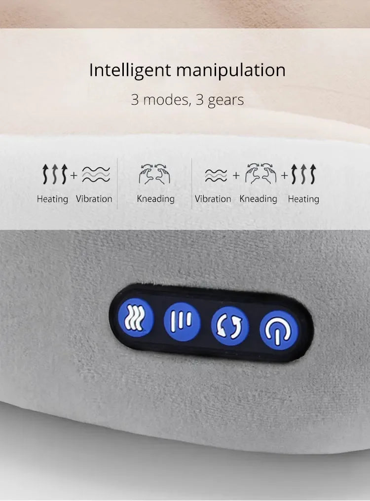 Massageador Cervical Portátil - Relaxamento em Qualquer Lugar!