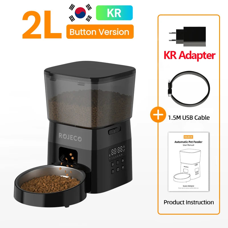 Alimentador Automático ROJECO para Gatos e Cães!