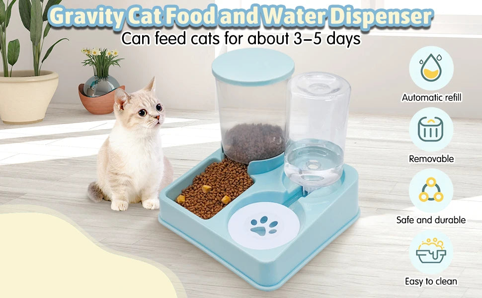 Comedouro e Bebedouro Automático 2 em 1 para Pets!