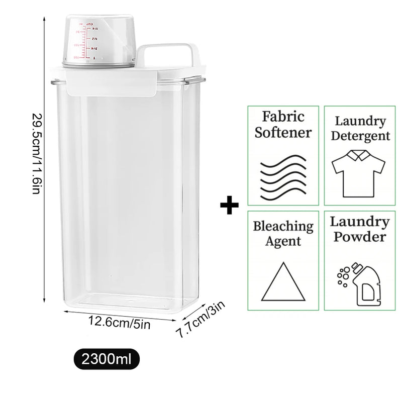 Dispensador de Detergente Recarregável – Praticidade e Organização para sua Lavanderia!