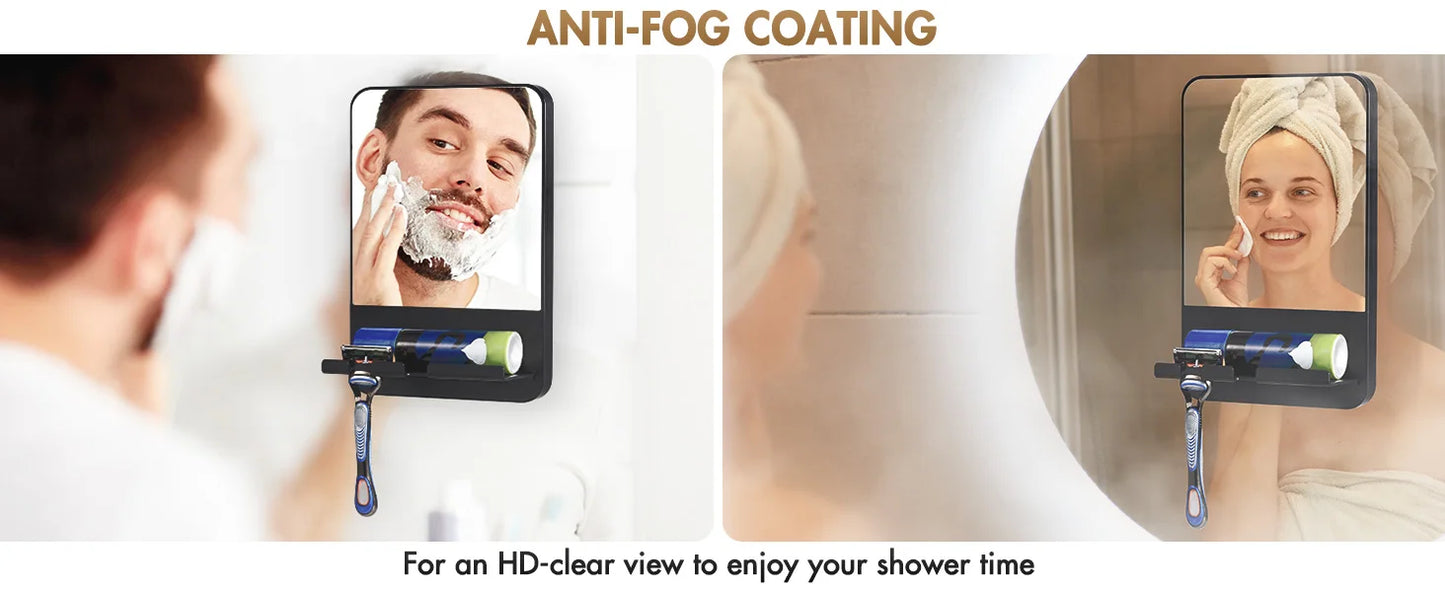 Espelho Antifog TAILI para Banheiro – Ideal para Barbear no Chuveiro!