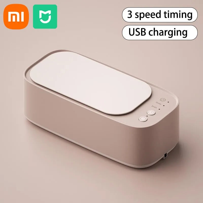 Máquina de Limpeza Ultrassônica Xiaomi MIJIA para Óculos e Joias - Limpeza de Alta Frequência 45KHZ