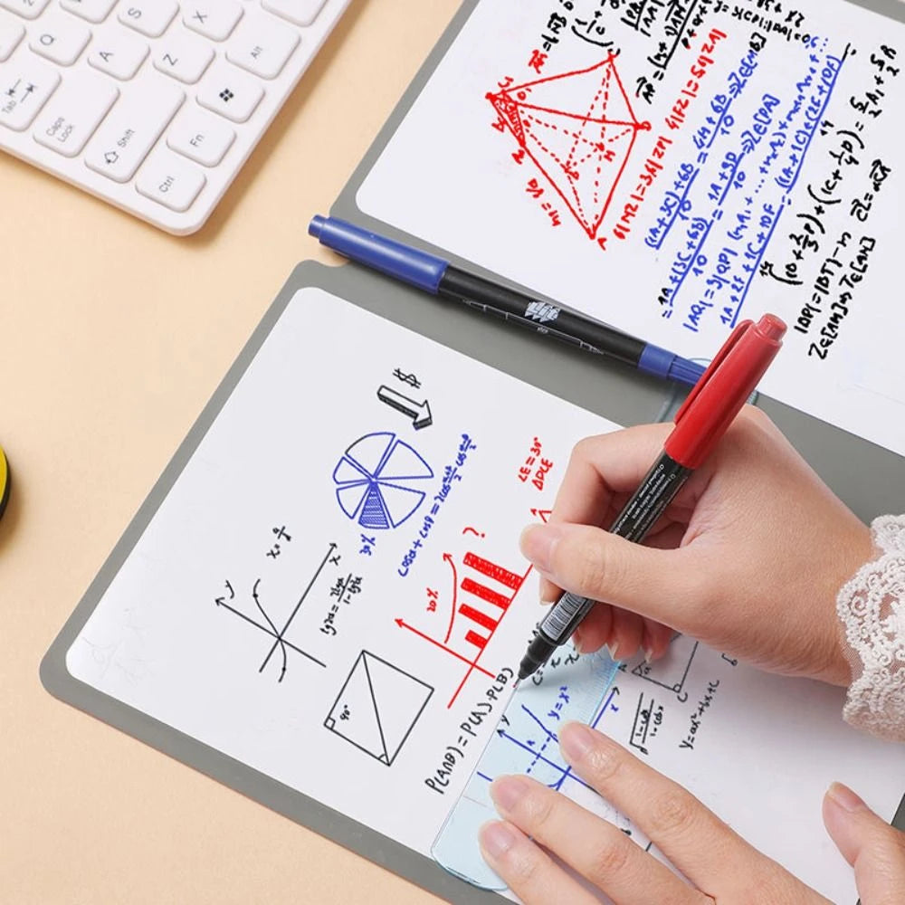 A5 Reusable Whiteboard Notebook – Planeje Seu Dia de Forma Eficiente!