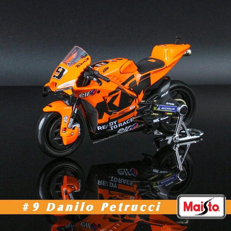 🏍️ Miniatura Moto Yamaha Factory Racing Team 2022 1:18 Maisto – Modelos #21 Morbidelli e #20 Quartararo (Diecast)