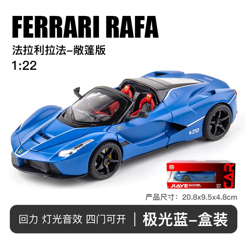 🏎️ Miniatura Ferrari LaFerrari Conversível 1:22 Welly – Modelo de Corrida Colecionável (Diecast)