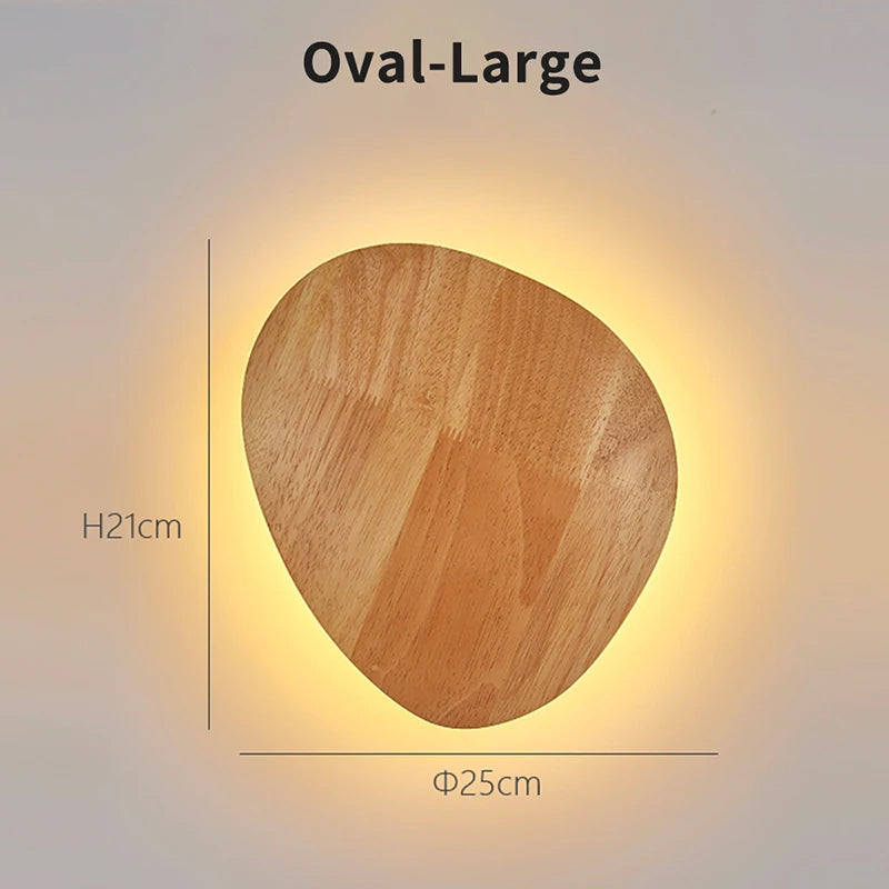 ShineSoul LED Wooden Wall Lamp – Iluminação Moderna para Seu Ambiente