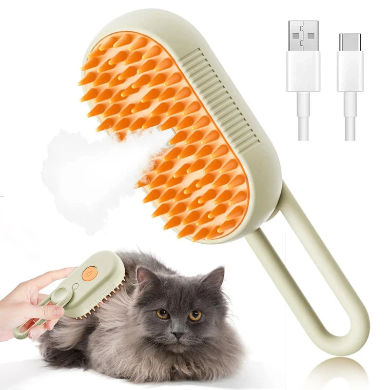 Escova de Limpeza Elétrica 3 em 1 para Cães e Gatos!