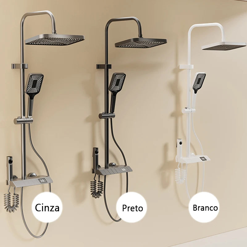 Kit Completo de Chuveiro Digital LED - Luxo e Conforto!