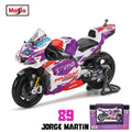 🏍️ Miniatura Moto Yamaha Factory Racing Team 2022 1:18 Maisto – Modelos #21 Morbidelli e #20 Quartararo (Diecast)