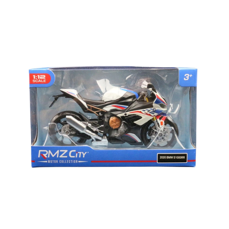 🏍️ Miniatura Moto BMW S1000RR 1:12 RMZ City – Modelo Super Esportiva Colecionável (Diecast)