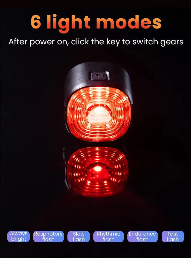 Luz Traseira Inteligente para Bicicleta GIYO – Segurança e Visibilidade com Sensor Automático