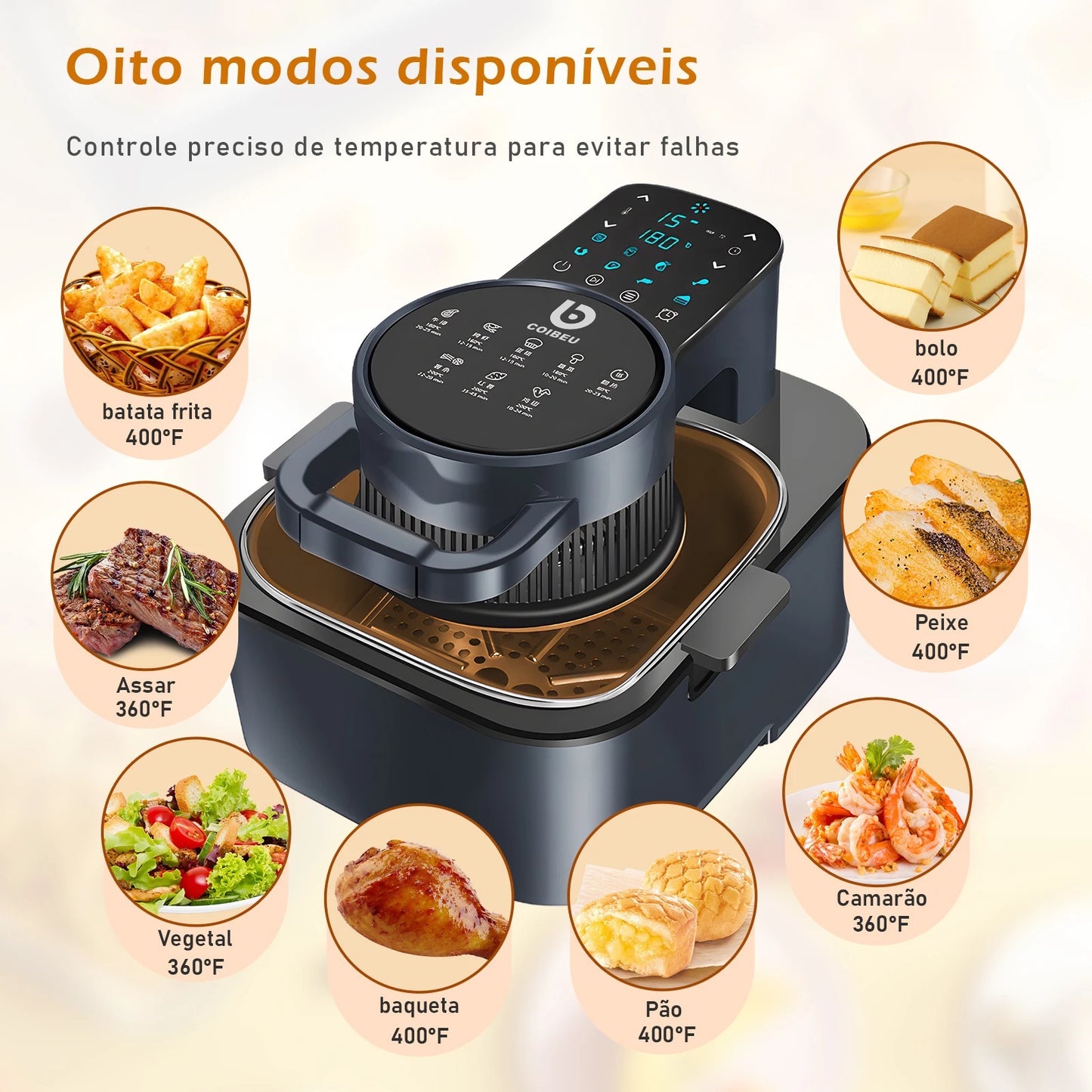 Air Fryer 7L 220V – Fritadeira Elétrica Sem Óleo