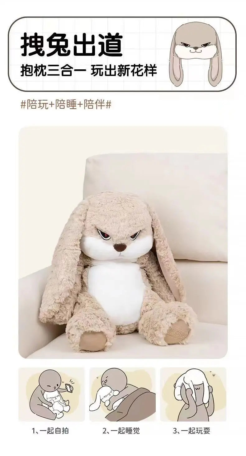Grande Coelho de Pelúcia – Um Amigo Fofo para Sua Decoração e Presentes!