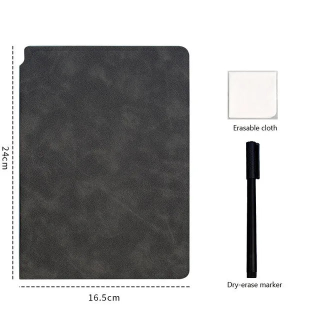 A5 Reusable Whiteboard Notebook – Planeje Seu Dia de Forma Eficiente!