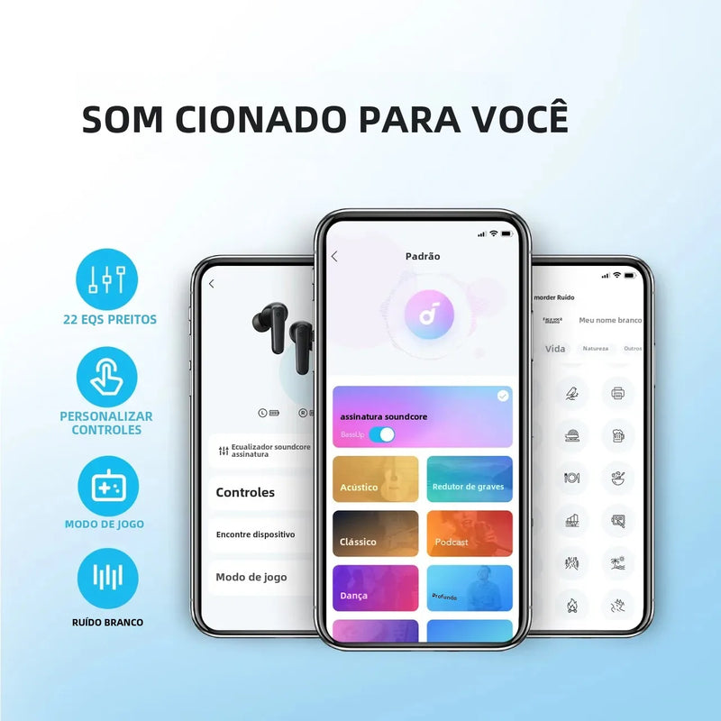 Fones de Ouvido Bluetooth Soundcore P20i by Anker – Som Potente e Bateria de até 30H!