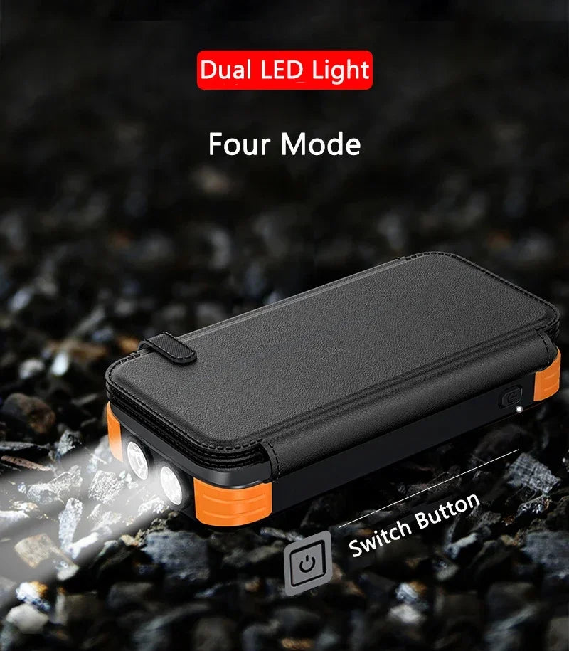 Power Bank Solar 43800mAh – Energia Infinita para Seus Dispositivos!