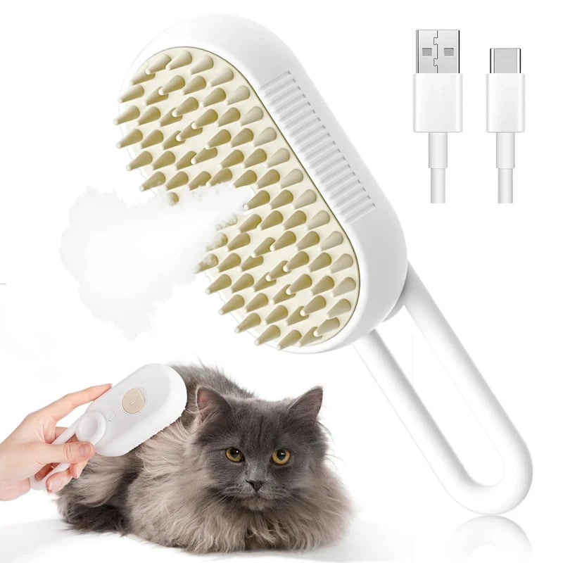 Escova de Limpeza Elétrica 3 em 1 para Cães e Gatos!