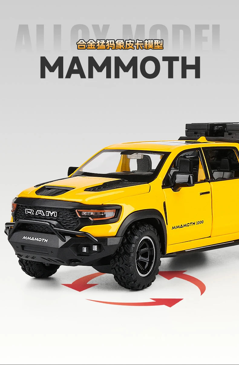 🏁 Miniatura Dodge RAM 1000 TRX Mammoth 1:32 Maisto – Modelo Colecionável com Luz e Som (Diecast)