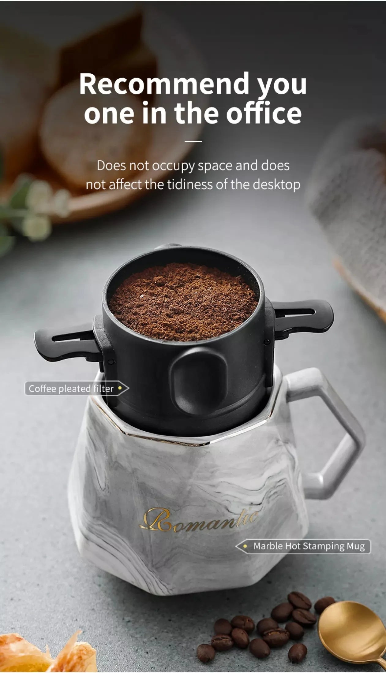 Filtro de Café Portátil em Aço Inoxidável 304 – Reutilizável e Sustentável
